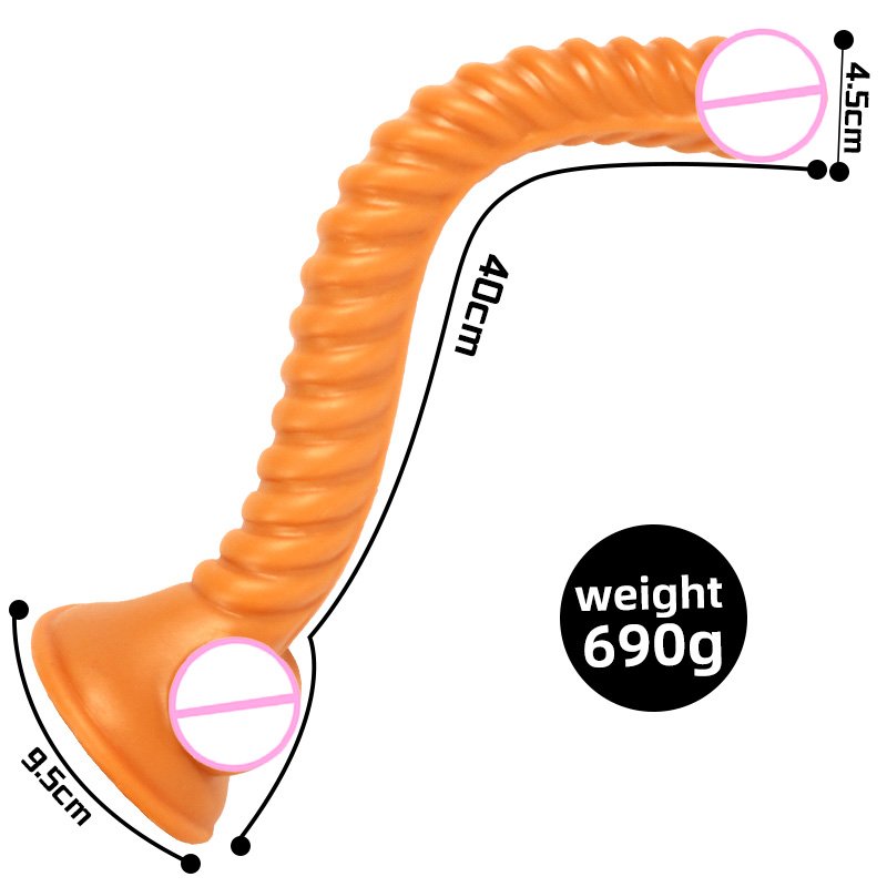 New Cute Long Tube Adult Sex Toys Extended Anal Plug Realistic Female Dildo Made of PVC Silicone ABS Material