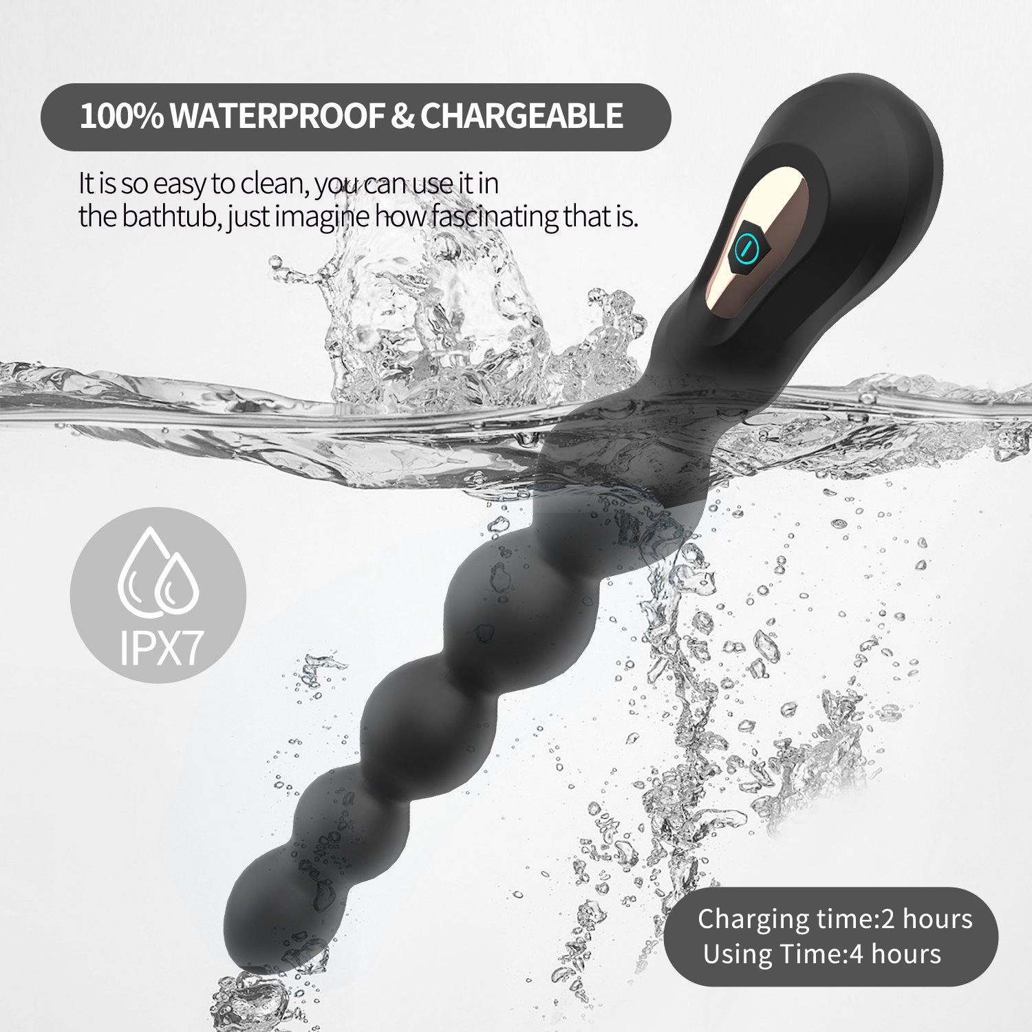 Hot selling Silicone Masturbation Massage chargeable Vibrator Butt Plug Sex Toys For Woman adult man sex toys Anal Plug