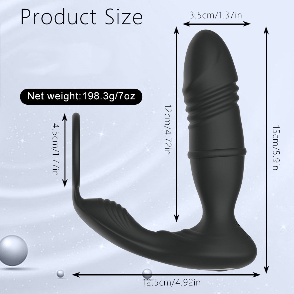 Popular Silicone APP Remote Control Prostate Stimulator Anal Plug and AV Vibrator Penis Sex Toys for Men Sexual Pleasure Tools