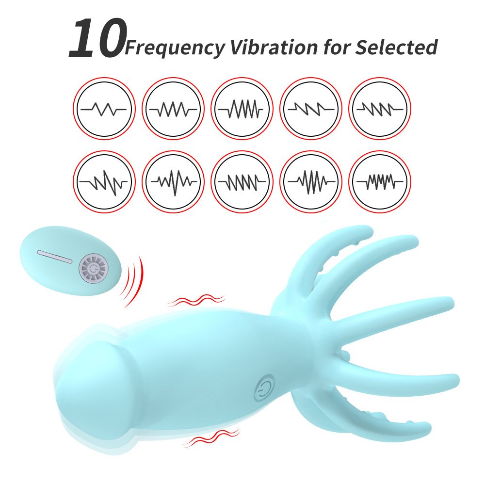 Remote Control Octopus Dildo Vibrator 10 Modes Vibrating Butt Plug Clit Nipples Sucking Massager Clit Stimulator saxy toys