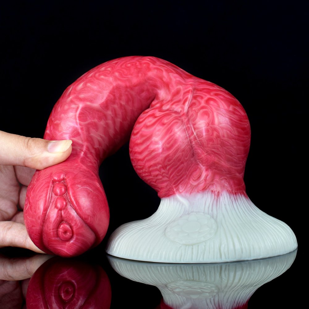 NNSX Large Knot Dog Dildo With Suction Cup Soft Silicone Long Bloody Animal Penis Plug Woman Ass Anal Sex Adult Supplies Gay Toy