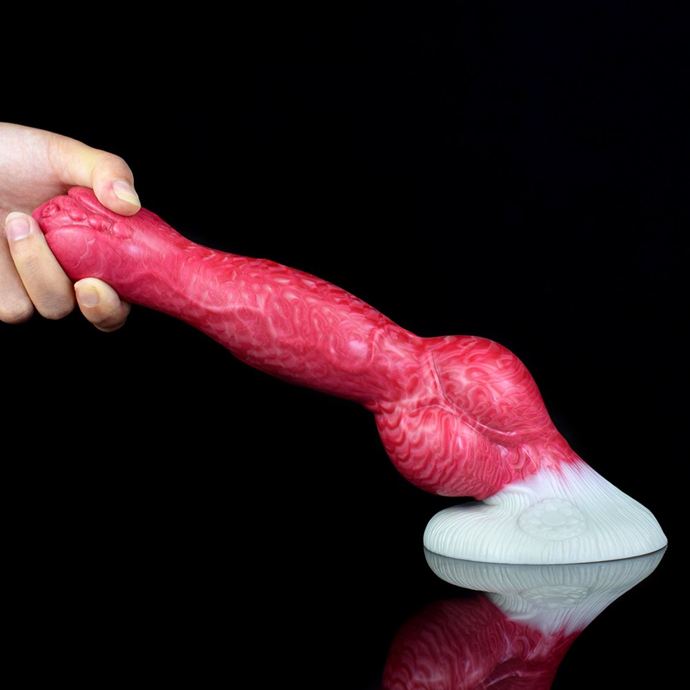 NNSX Large Knot Dog Dildo With Suction Cup Soft Silicone Long Bloody Animal Penis Plug Woman Ass Anal Sex Adult Supplies Gay Toy