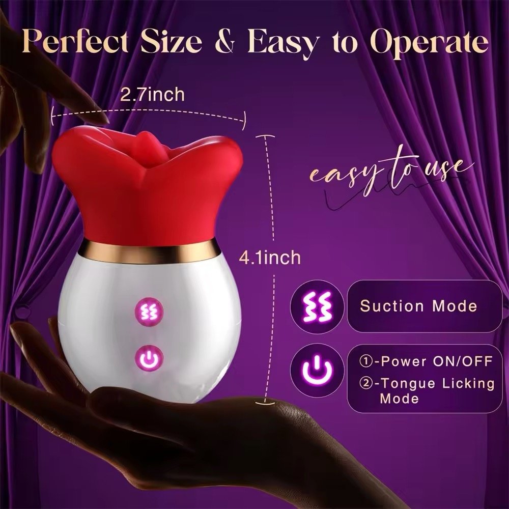 USB Red Lips Tongue Vibrator Adult Sex Toys Sucking Vibrators Clitoris Stimulator Anal Sex toys Couple Vibrator for Women & Men