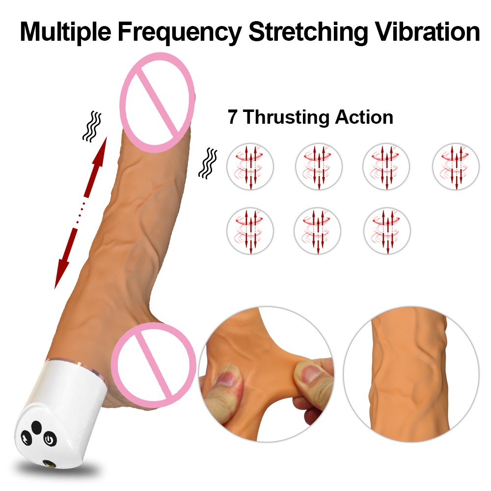 ALWUP Soft Realistic Dildo Sex Toys for Female Masturbator Orgasm Clitoral Sucking G-Spot Licking Anal Plug Sex Machine