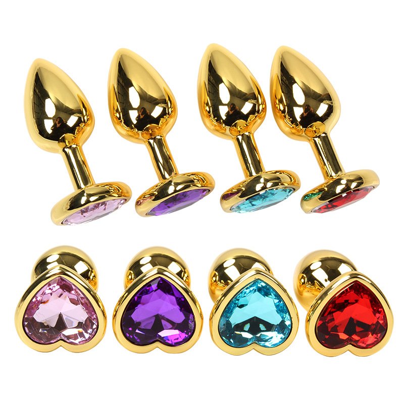 Heart Shaped Butt Plug Sex Toys Metal Anal Plugs Women Plugs Anal Trainer ForWomen Dildo Erotic Massager Stimulator Anal Trainer