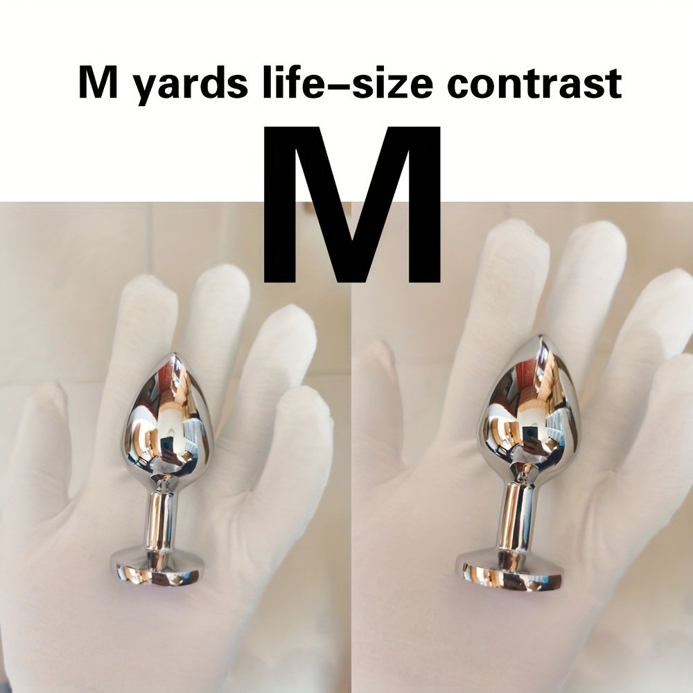 Factory wholesale Metal Anal Plug Stainless Butt Plug Adult Anal Sex Toys Crystal Jewelry Anal Butt Plug For Men Woman
