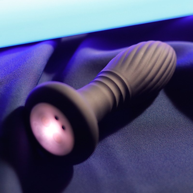 Thrusting Anal Vibrator Prostate Massager With Led Light Remote Control Anal Sex Toy Butt Plug G Spot Vibrator Adult Toy For Men