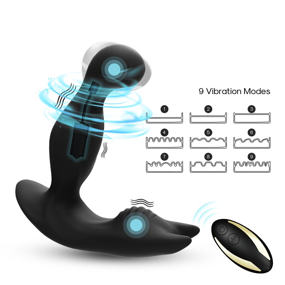 New arrivals 2020 amazon prostate rotating anal plug vibrator sex toys for men and female