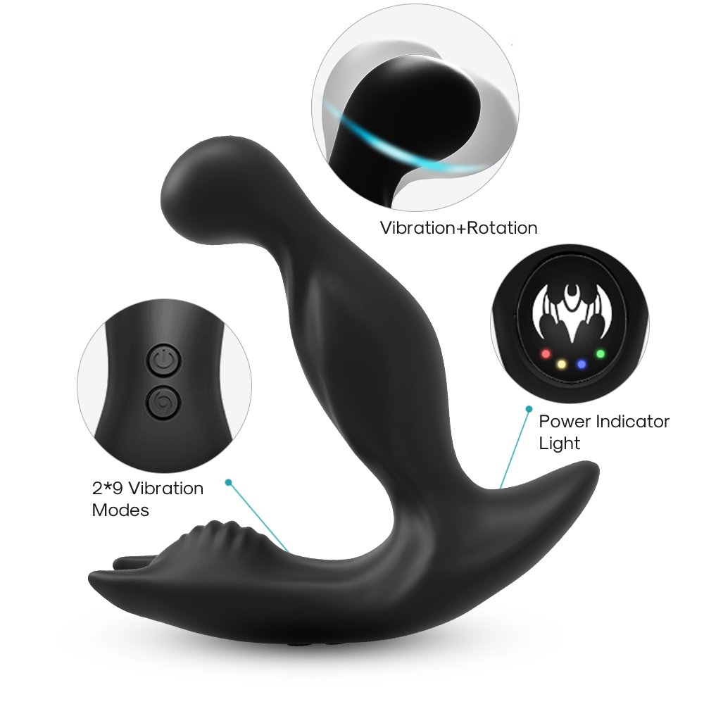 New arrivals 2020 amazon prostate rotating anal plug vibrator sex toys for men and female