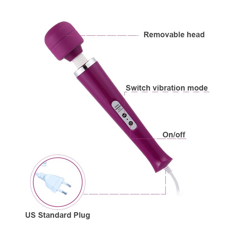 SUMMER VIBE manual-wired control wand handheld massager products silicone vibrator massage products adult sex toys for women