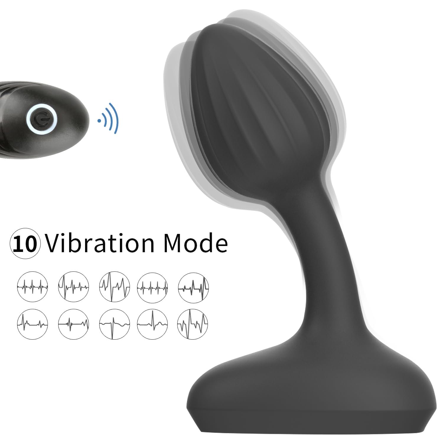 Remote Control 10 Modes Vibrator Big Plug Vibration Silicone Butt Plug Vibrating Ball Anal Plug Sex Toys For Man Woman Couple