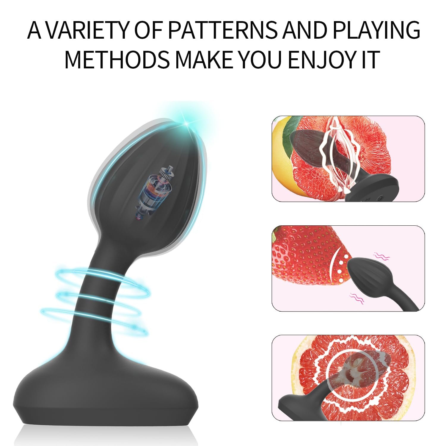 Remote Control 10 Modes Vibrator Big Plug Vibration Silicone Butt Plug Vibrating Ball Anal Plug Sex Toys For Man Woman Couple
