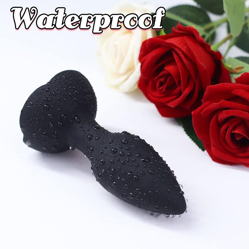 Best Seller Wireless Remote Control Rose Anal Plug Male and Female Masturbation Vibrating Prostate Sex Toys Massager for Men