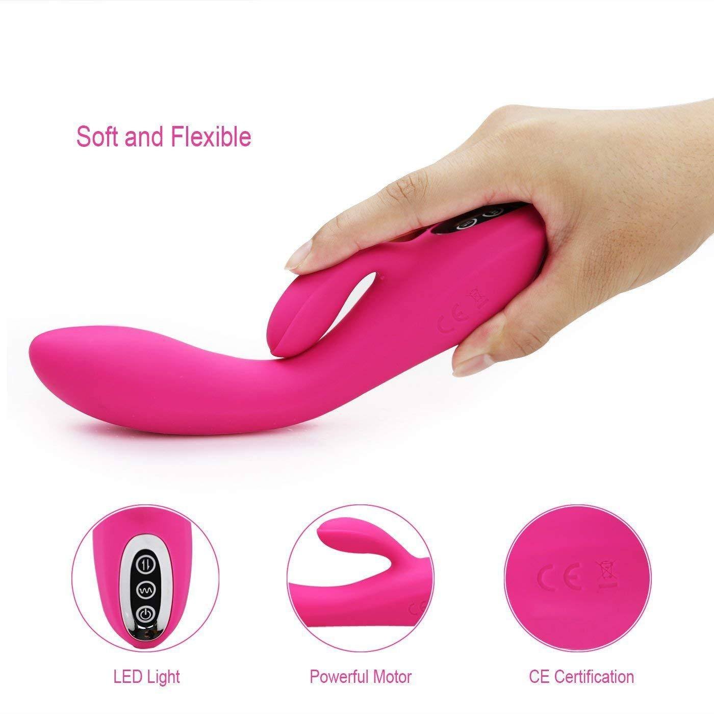 Dual Vibrating Erotic Anal Vagina Massage Sex Toys Dildo Rabbit Vibrator Vibrators For Women G-spot Masturbator