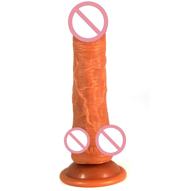 Skin texture penis female masturbator penis anal plug massage stick sex toys for women