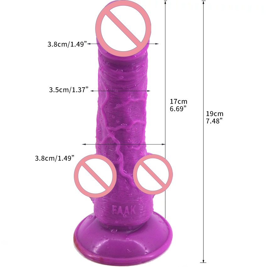 Skin texture penis female masturbator penis anal plug massage stick sex toys for women