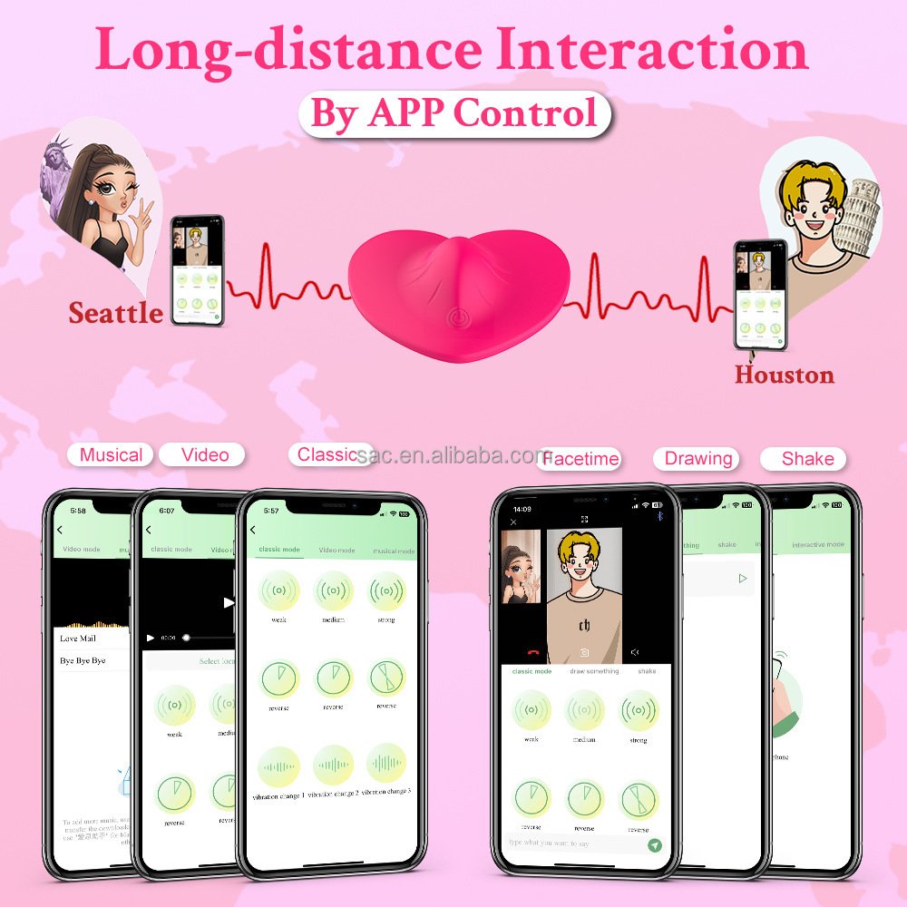 SacKnove 2 In 1 Women Remote Control Smart Phone Jump Egg Panty Vibrator Flirting Clitoral Anal Dual App Controlled Sex Toy