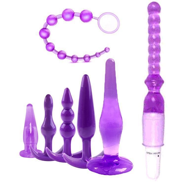 7Pcs Set Safe Silicone Butt Plug Dildo Masturbation Anal Plug Vaginal Plug Sex Toys For Woman Men Anal Dilator Toys