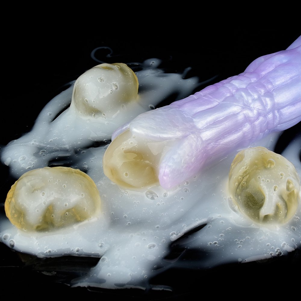 YOCY Fantasy Ovipositor Dildo with eggs, Ovipositor Dildo with Gelatin Egg Shapes,Fantasy Alien Sex Toy for Women ,monster dildo