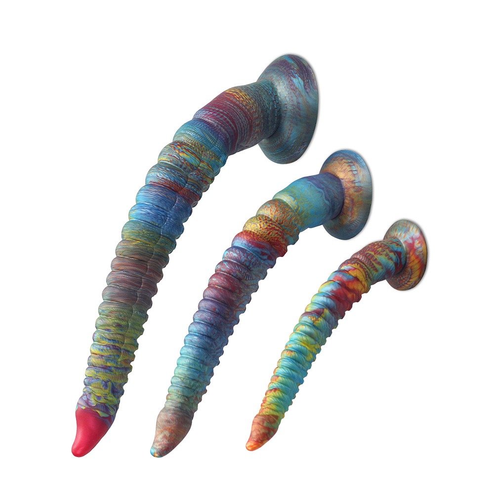 Male Female Sex Dildo for Masturbation Anal Toys High Quality Comfortable Super Thick Curved Worm Anal Plug Adult Products