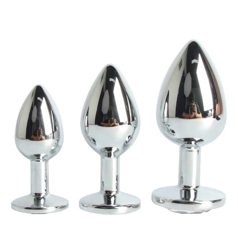 FairyKiss Colorful Anal Butt Plug 3 pcs sets Dazzling Colour Safety Metal Fantasy Sex games for Starter Beginner