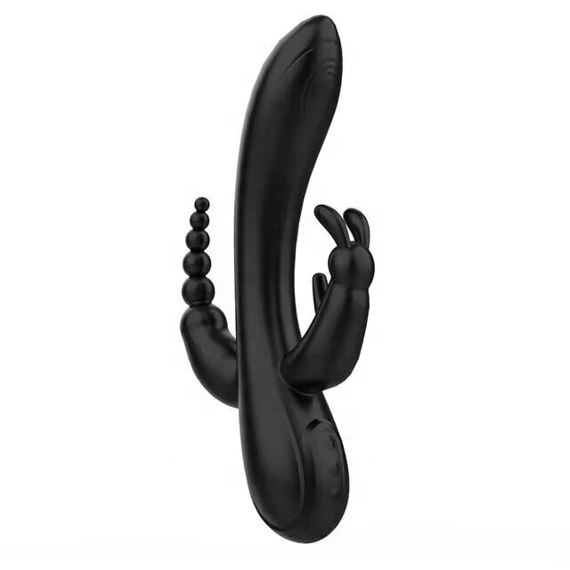 12 Function Rabbit Vibrator G-Spot And P-Spot Anal Triple Curve Rechargeable Dildo Mini Cute Double Dual Rabbit Vibrator