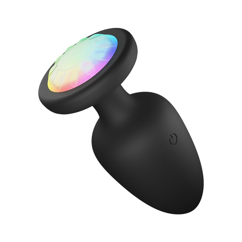 Luminous LED silicone remote vagina vibrator vibrating butt plug massager anal sex toys anal beads for women men