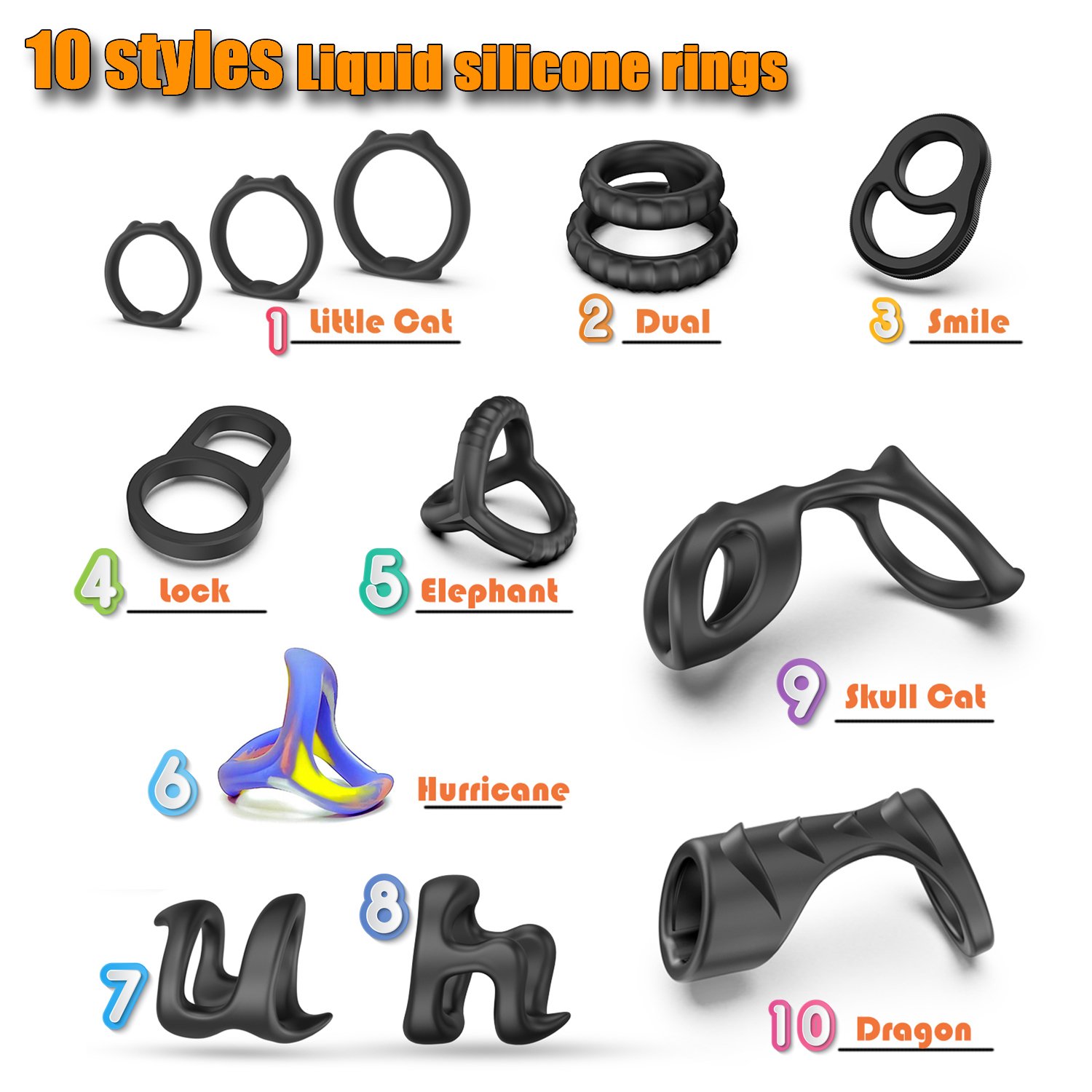 SAMEYO Silicone Vibrating Cock Ring 10 Speeds Anal Plug Vibration Masturbate Adult Male Anal Sex Toys