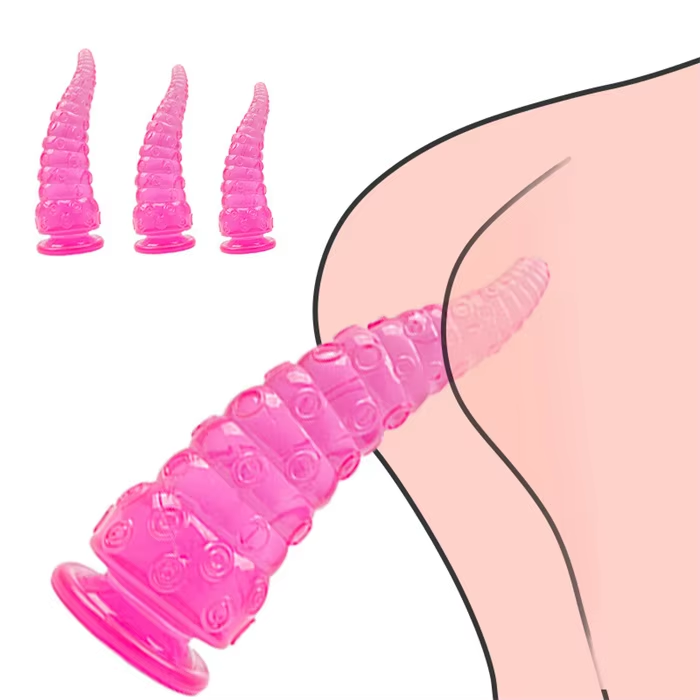 Factory directly 3 size pvc Octopus dildo dragon dildos for anal enjoying