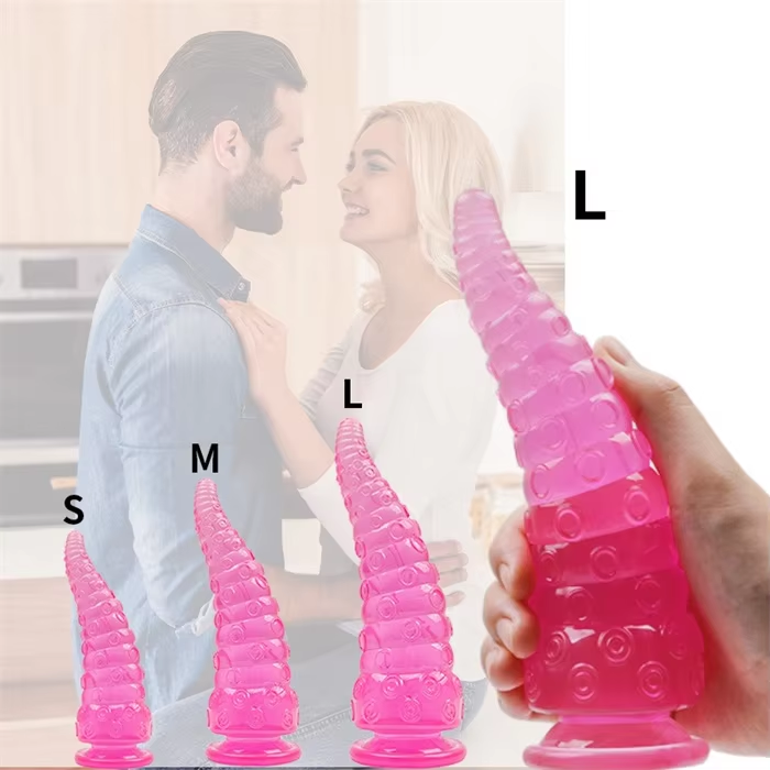 Factory directly 3 size pvc Octopus dildo dragon dildos for anal enjoying