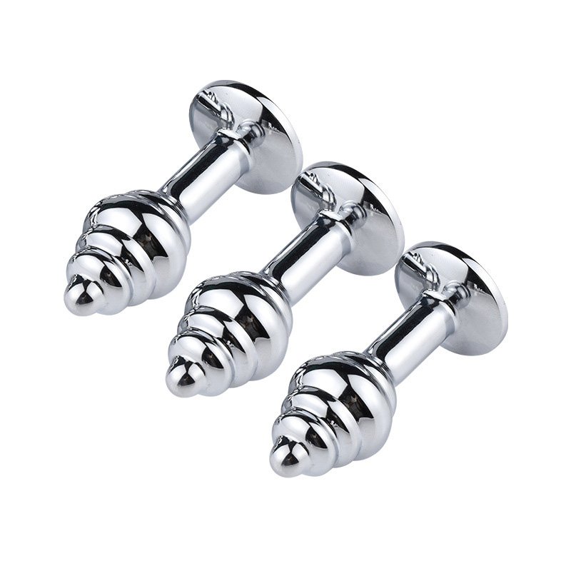 Mini Spiral Stimulation round Base Anal Plug Jewel Sex Toys for Women and Men Anal Toys for Adults