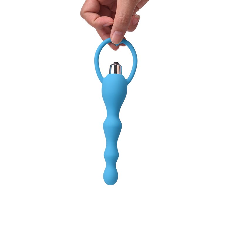 Backyard Vibration Stimulation Sex Toys Silicone Beads Long Electric Anal Plug Vibrator For Men And Women