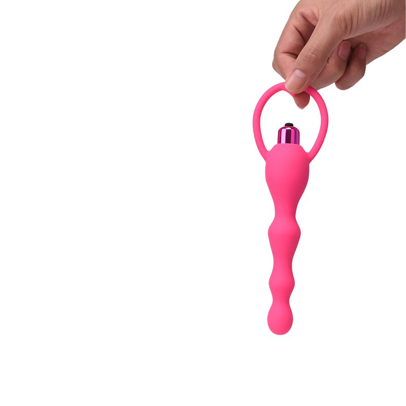 Backyard Vibration Stimulation Sex Toys Silicone Beads Long Electric Anal Plug Vibrator For Men And Women