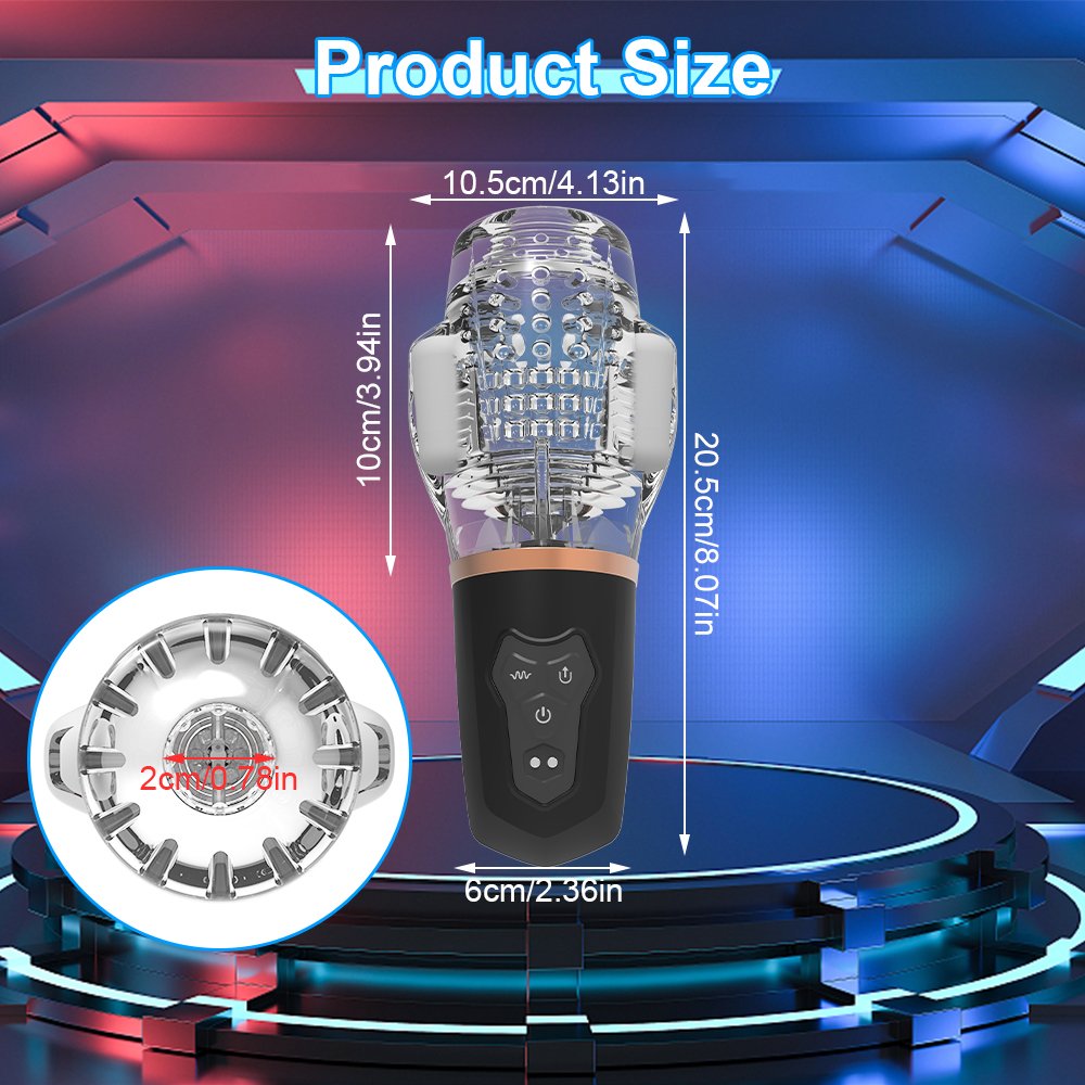 Hot Selling Dual Motor Upgraded Masturbation Aircraft Cup Electric Rotating Suction Masturbation Cup