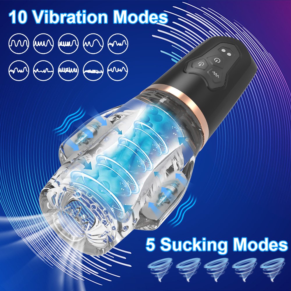 Hot Selling Dual Motor Upgraded Masturbation Aircraft Cup Electric Rotating Suction Masturbation Cup