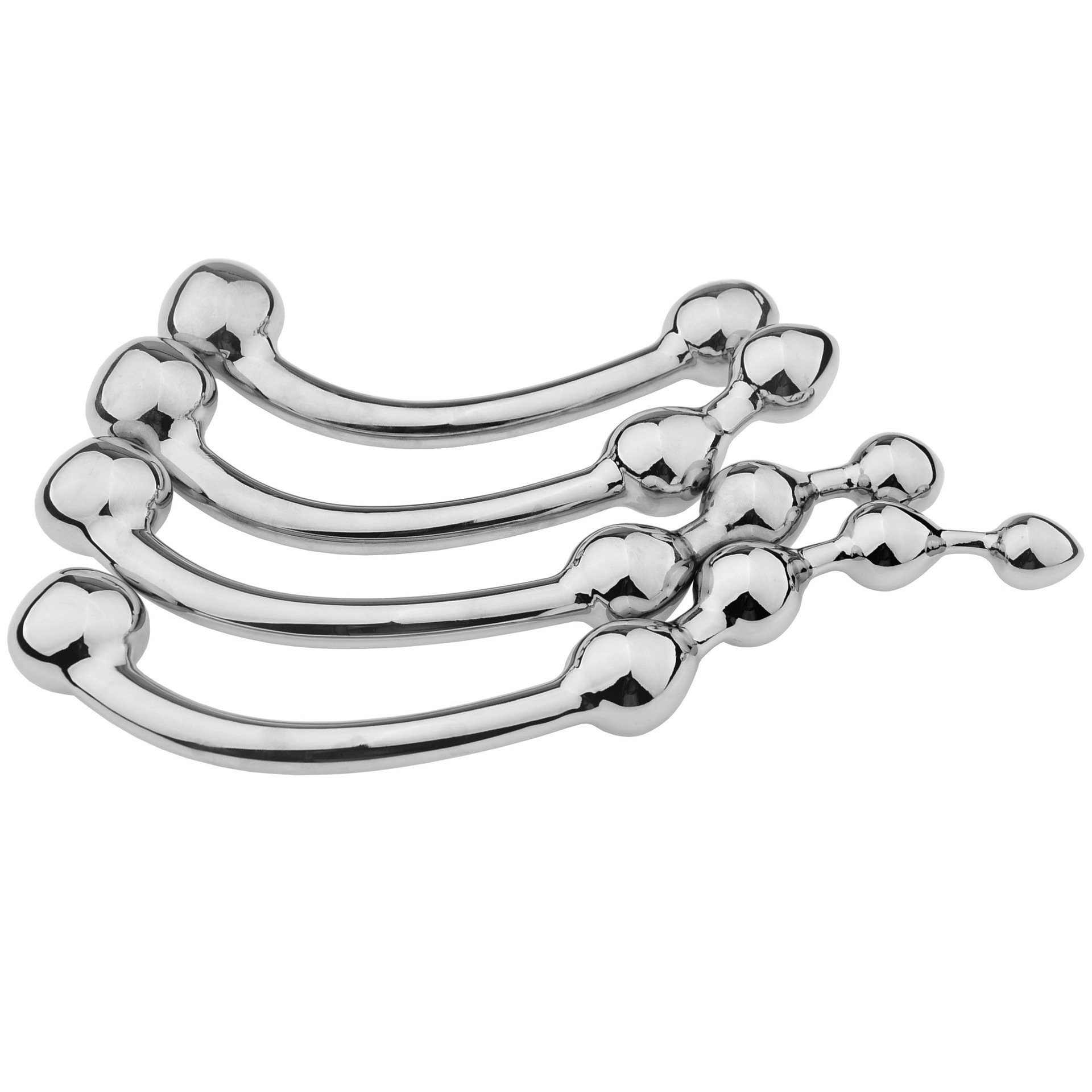 Fun Metal Sex Toy Stainless Steel G Spot Wand Massage Stick Kegel Exerciser P-Spot Stimulator Prostate Massager Anal Plug Dildo