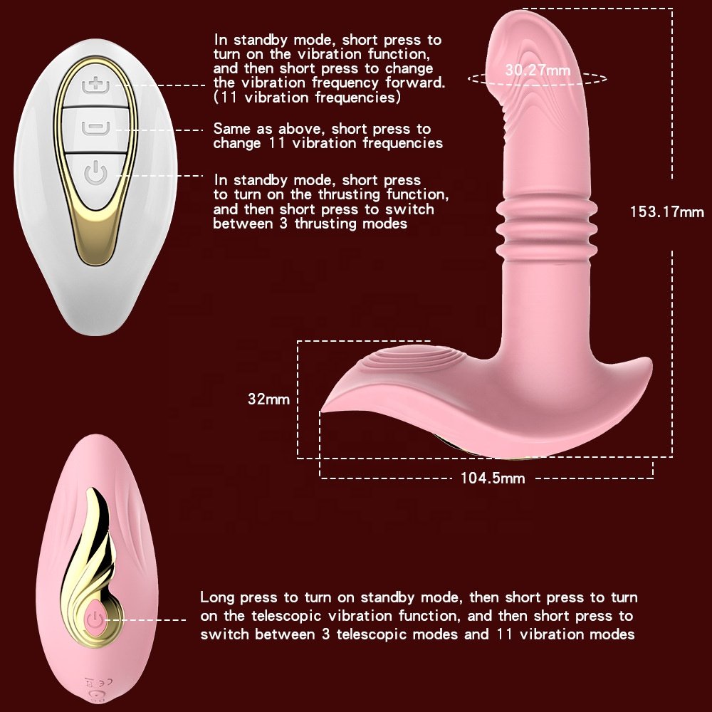 Thrusting Anal Vibrator For Couples Wearable Vibrating Panties Clitoral Stimulator Vagina G Spot Masturbation Sex Toy For Women