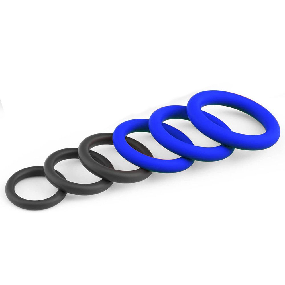 Cock Ring Lasting Stronger Silicone Cock Ring Sex Toys for Men Penis Rings Set with 7 Different Sizes for Erection Enhancing