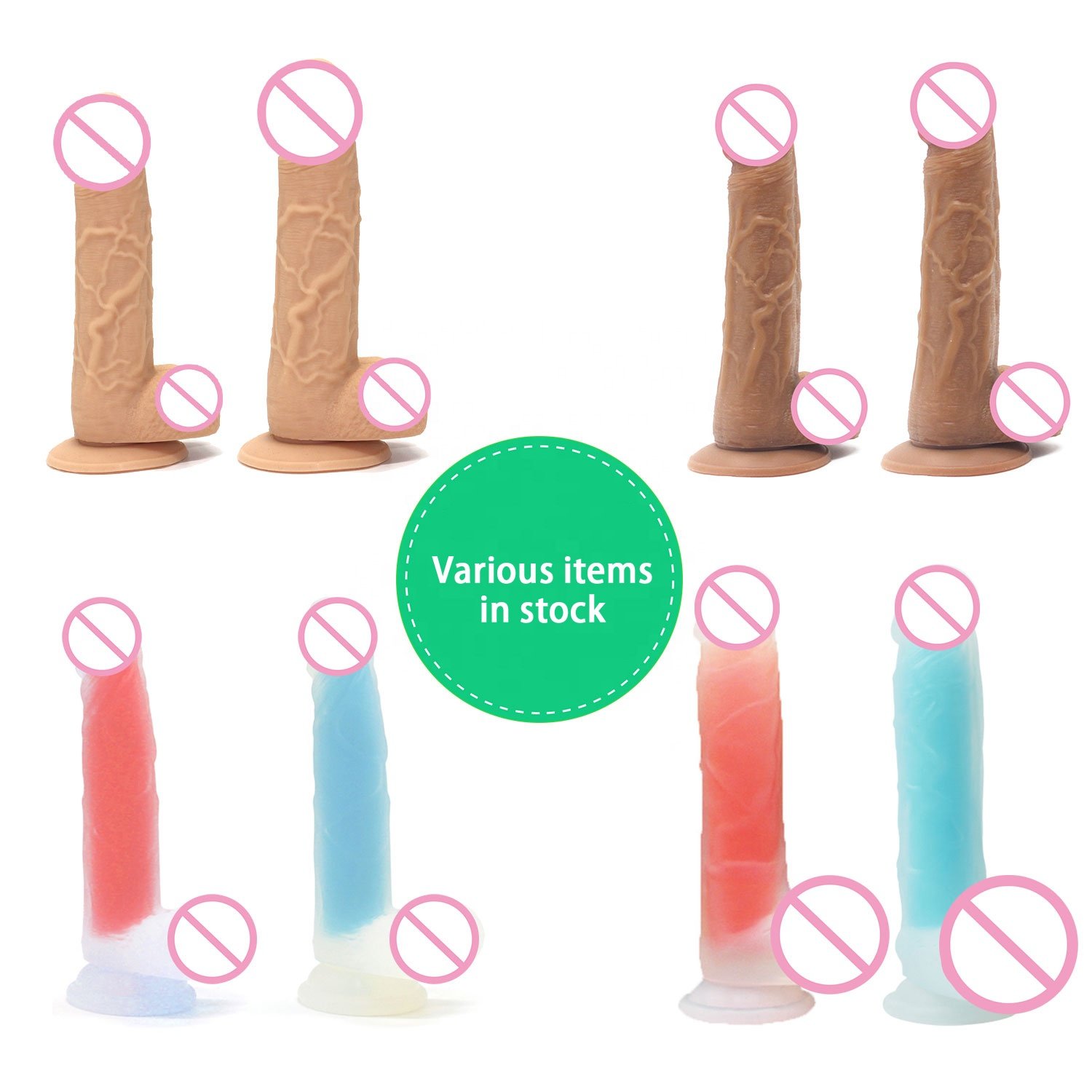 The most complete style various artificial penis soft realistic liquid silicone dildo for women from manufacturer