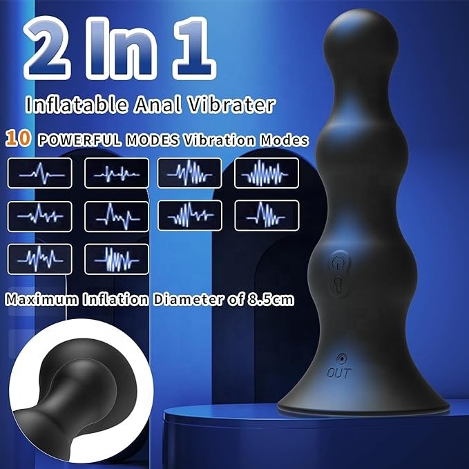 remote vibrating butt plug diy anal bead toys expansion inflatable anal plug sex toys for men women masturbation toys