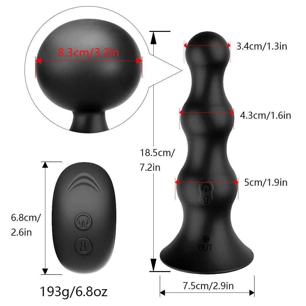 remote vibrating butt plug diy anal bead toys expansion inflatable anal plug sex toys for men women masturbation toys