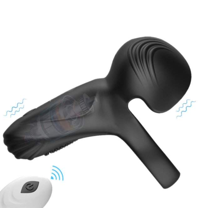 IPX7 Wearable Silicone Electric Stimulate Prostate Massager Vibrating Anal Butt Ejaculation Ring Vibrator For Adult Anal Toys