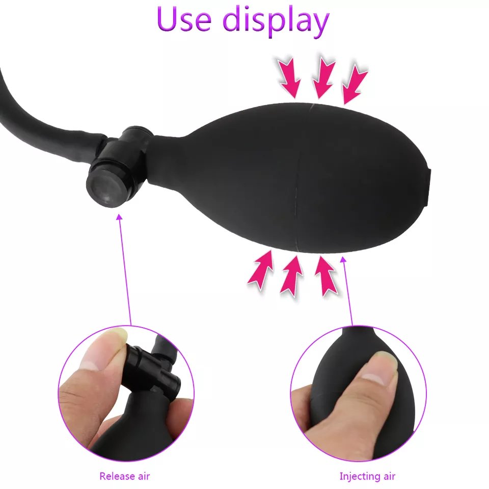 Hot selling Big butt plug enlarge huge anal big anal plug ass toys Inflatable plug anal sex toy