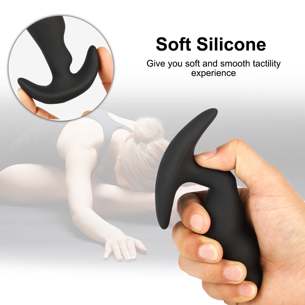 Anal Vibrator Prostate Massager with Wireless Remote Control Wearable 8 Vibration Modes IPX7 Waterproof Butt Plug for Women Men