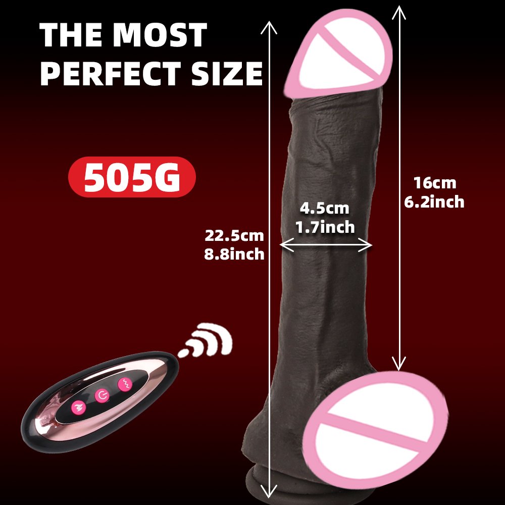 Realistic Swing Heating Vibrating Remote Control Dildo Big Telescopic Penis G-Spot Stimulator for Couple Sex Toys for Women