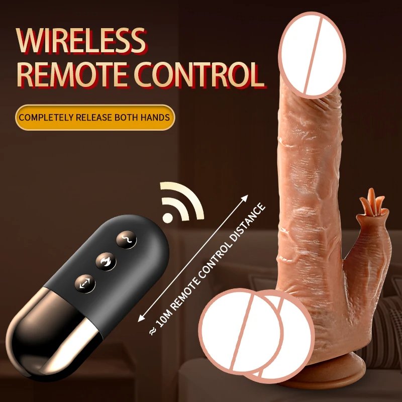 Low Price Automatic Telescopic Heating Dildo Vibrator G-Spot Massage Huge Realistic Penis Erotic Anal Sex Toys For Adults