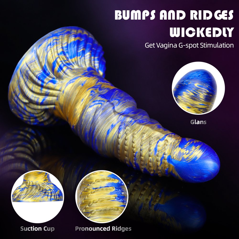 Monster Thick Silicone Dildo for Men and Women Unisex Soft Mixed Color Simulated Penis Realistic Liquid Silicone Sex Toy