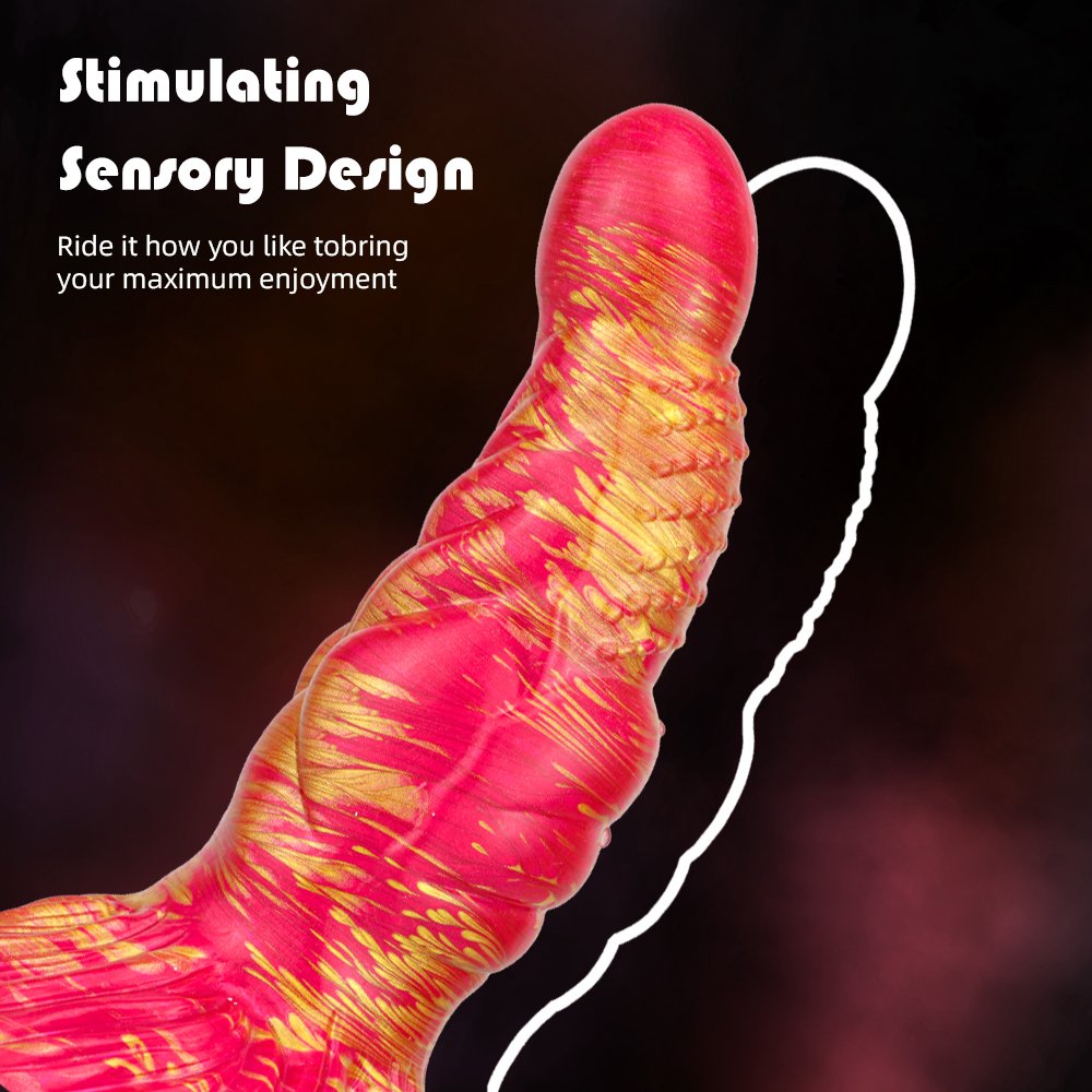Monster Thick Silicone Dildo for Men and Women Unisex Soft Mixed Color Simulated Penis Realistic Liquid Silicone Sex Toy