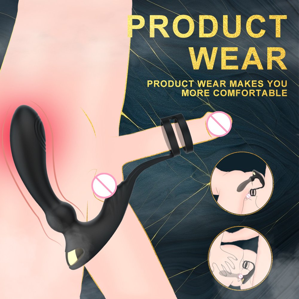 Wireless Remote Control Prostata Massage Vibrating Silicone Butt Plug Heating Anal Vibrator Sex Toys For Male Prostate Massager