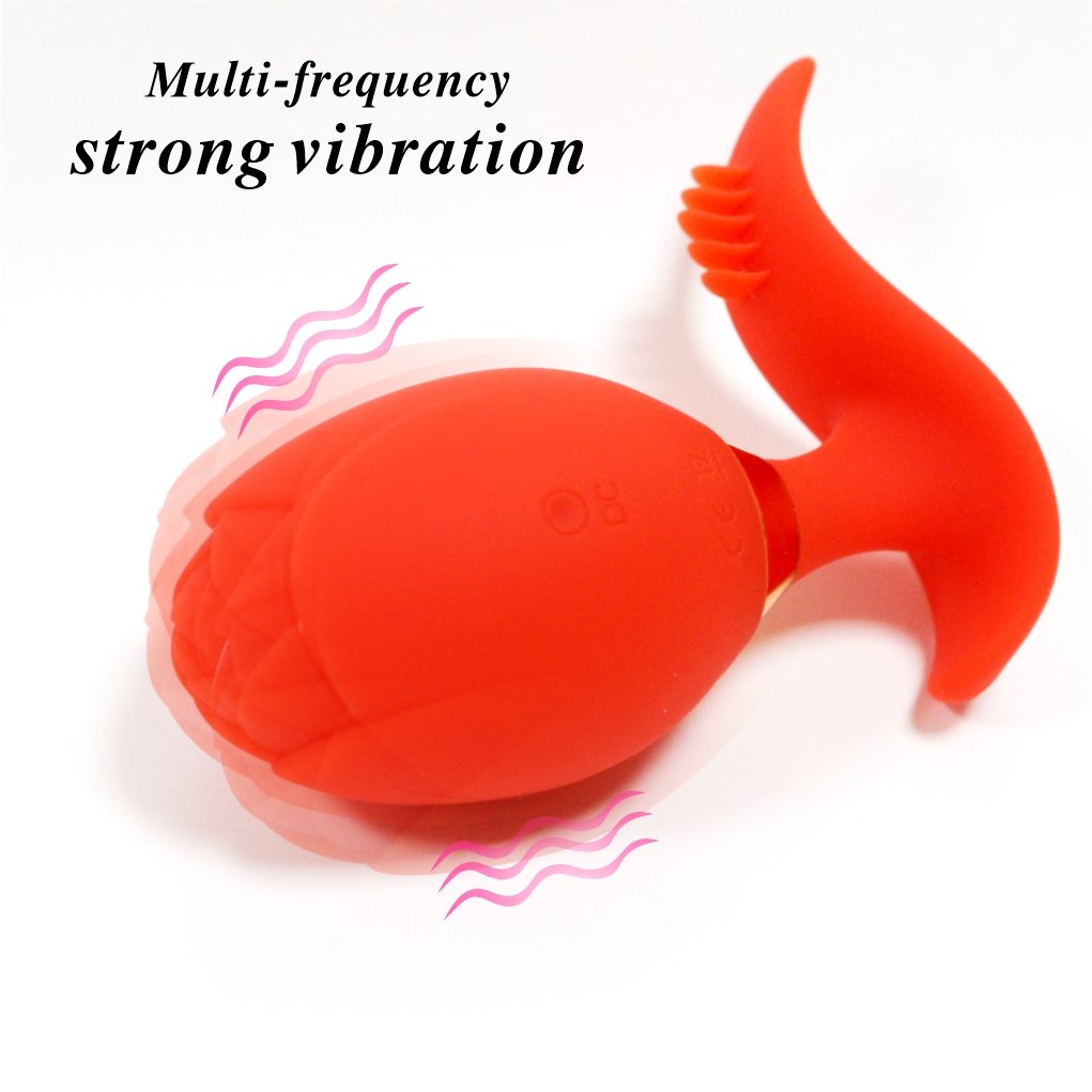 New Arrival Women's Wearable Adult Sex Toys Rose Modeled Anal Plug APP Remote Control Silicone Vibrator Masturbators New Arrival